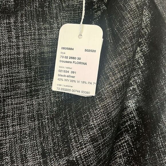 NWT Akris punto Florina Metallic Pants size 12 - Picture 11 of 11